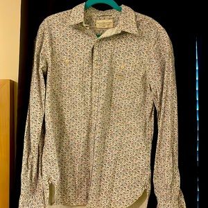 Mens medium casual floral button up. Never worn